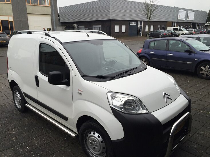 Peugeot Bipper dakrails aluminium grijs