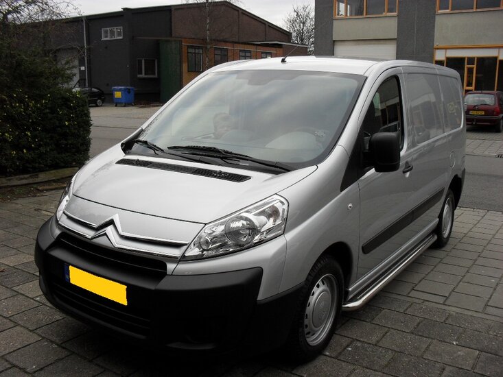 Fiat Scudo L1 Sidebars buis 60 mm met RVS trede