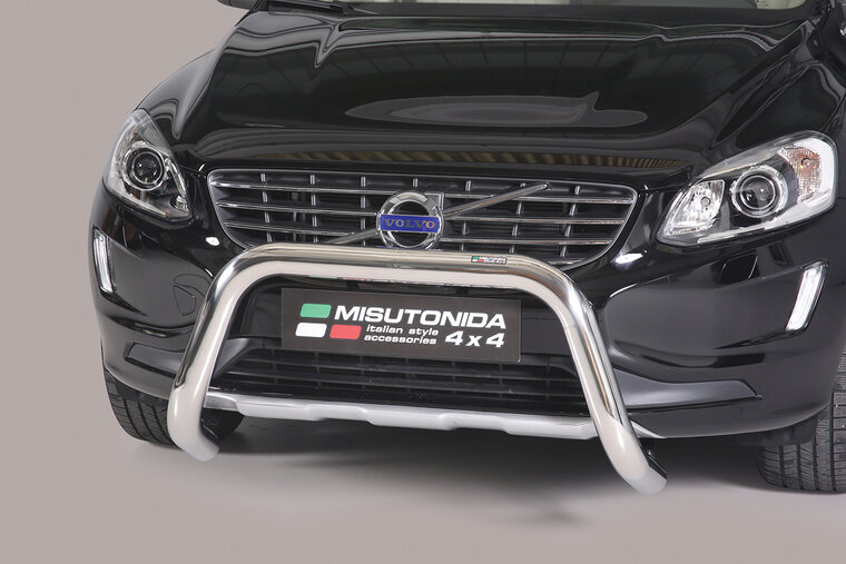 Volvo XC60 2013 tot 2017 - super pushbar &Oslash; 76 mm met CE/EU certificaat - RVS 304 hoogglans gepolijst