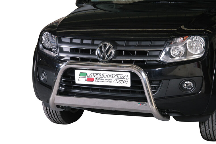 Volkswagen Amarok 2010 tot heden - pushbar &Oslash; 63 mm met CE/EU certificaat - RVS 304 hoogglans gepolijst