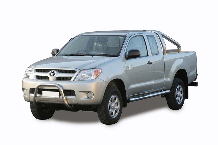 Toyota Hilux 2006 tot 2011 &ndash; pushbar &Oslash; 63 mm met CE/EU certificaat - RVS 304 hoogglans gepolijst