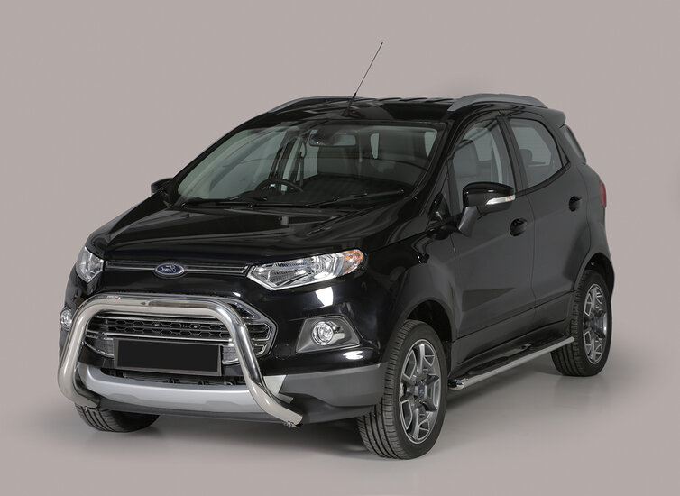 Ford Ecosport 2014 tot 2018 - super pushbar &Oslash; 76 mm met CE/EU certificaat - RVS 304 hoogglans gepolijst