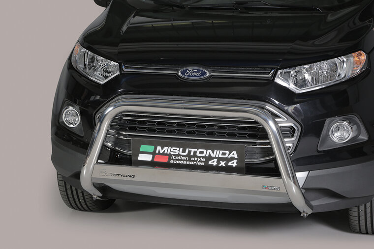 Ford Ecosport 2014 tot 2018 - pushbar &Oslash; 63 mm met CE/EU certificaat - RVS 304 hoogglans gepolijst