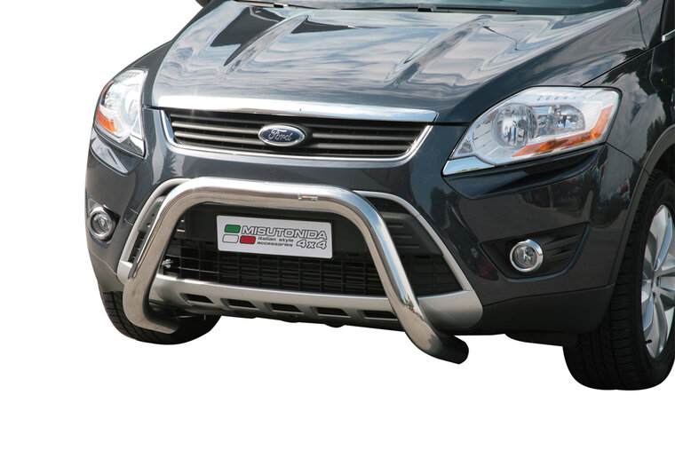 Ford Kuga 2008 tot 2013 - super pushbar &Oslash; 76 mm met CE/EU certificaat - RVS 304 hoogglans gepolijst