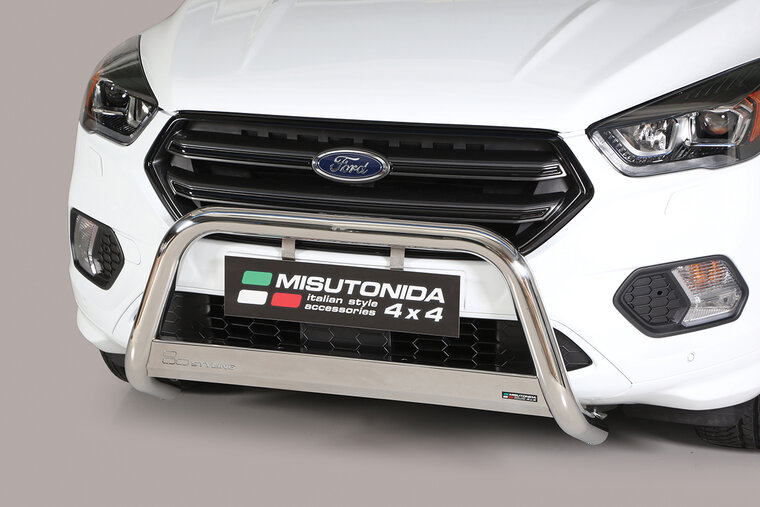 Ford Kuga 2016 tot 2019 - pushbar &Oslash; 63 mm met CE/EU certificaat - RVS 304 hoogglans gepolijst