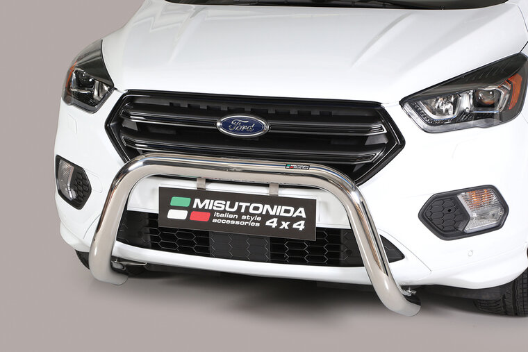 Ford Kuga 2016 tot 2019 - super pushbar &Oslash; 76 mm met CE/EU certificaat - RVS 304 hoogglans gepolijst