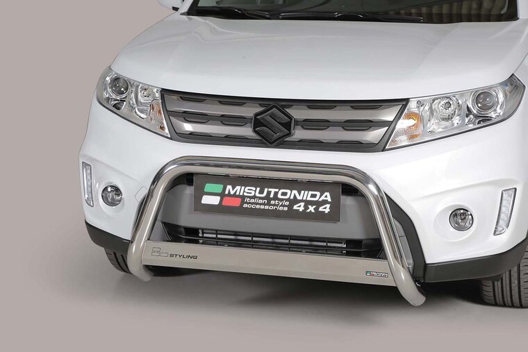 Suzuki Vitara 2015 tot 2019 - pushbar &Oslash; 63 mm met CE/EU certificaat - RVS 304 hoogglans gepolijst