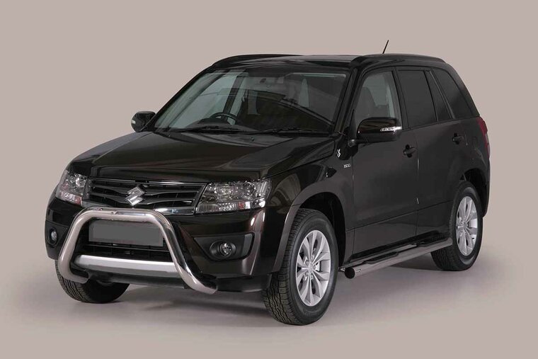 Suzuki Grand Vitara 2013 tot 2019 - super pushbar &Oslash; 76 mm met CE/EU certificaat - RVS 304 hoogglans gepolijst