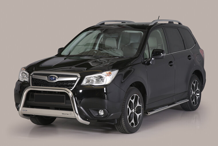 Subaru Forester 2013 tot 2019 - pushbar &Oslash; 63 mm met CE/EU certificaat - RVS 304 hoogglans gepolijst