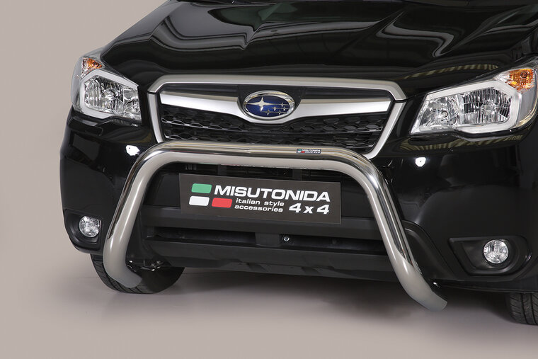 Subaru Forester 2013 tot 2019 - super pushbar &Oslash; 76 mm met CE/EU certificaat - RVS 304 hoogglans gepolijst