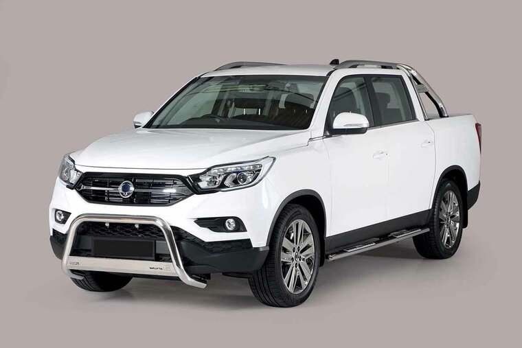 Ssangyong Musso 2018 tot heden - pushbar &Oslash; 63 mm met CE/EU certificaat - RVS 304 hoogglans gepolijst