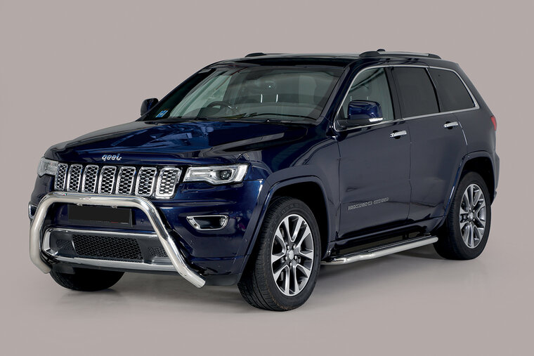 Jeep Grand Cherokee 2015 tot 2022 - super pushbar &Oslash; 76 mm met CE/EU certificaat - RVS 304 hoogglans gepolijst