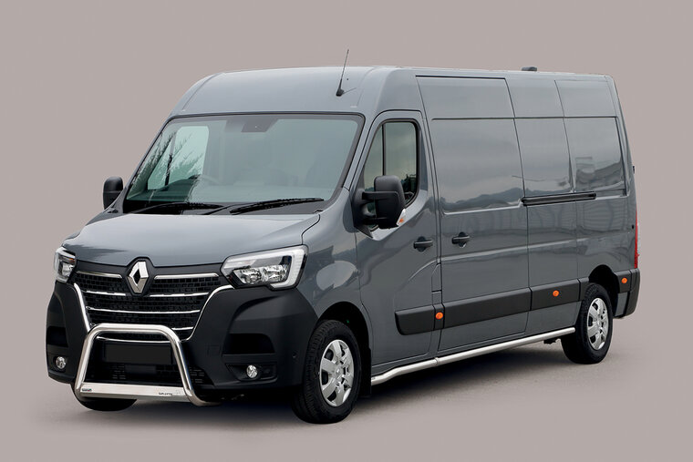 Renault Master 2019 tot heden - pushbar &Oslash; 63 mm met CE/EU certificaat - RVS 304 hoogglans gepolijst