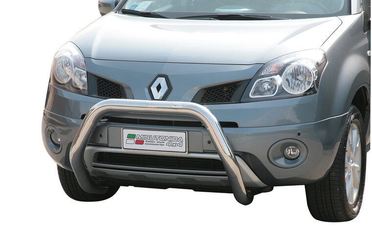 Renault Koleos 2008 tot 2011 - super pushbar &Oslash; 76 mm met CE/EU certificaat - RVS 304 hoogglans gepolijst