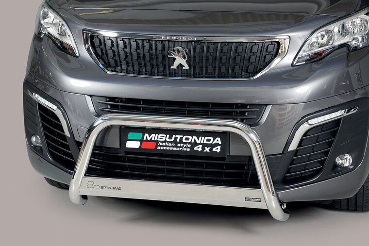 Peugeot Expert 2017 tot heden L2 - pushbar &Oslash; 63 mm met CE/EU certificaat - RVS 304 hoogglans gepolijst