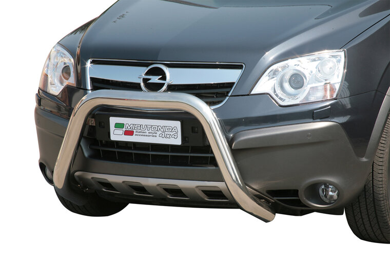 Opel Antara 2007 tot 2011 - super pushbar &Oslash; 76 mm met CE/EU certificaat - RVS 304 hoogglans gepolijst