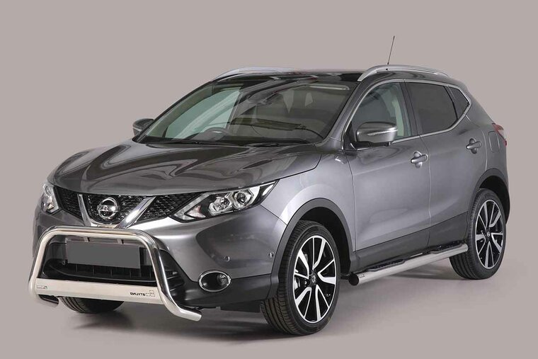 Nissan Qashqai 2014 tot 2021 - pushbar &Oslash; 63 mm met CE/EU certificaat - RVS 304 hoogglans gepolijst