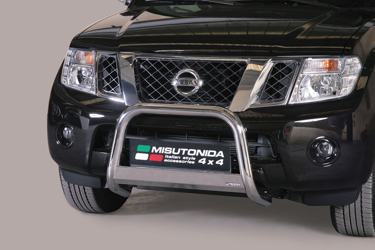 Nissan Pathfinder 2011 tot 2015 - pushbar &Oslash; 63 mm met CE/EU certificaat - RVS 304 hoogglans gepolijst