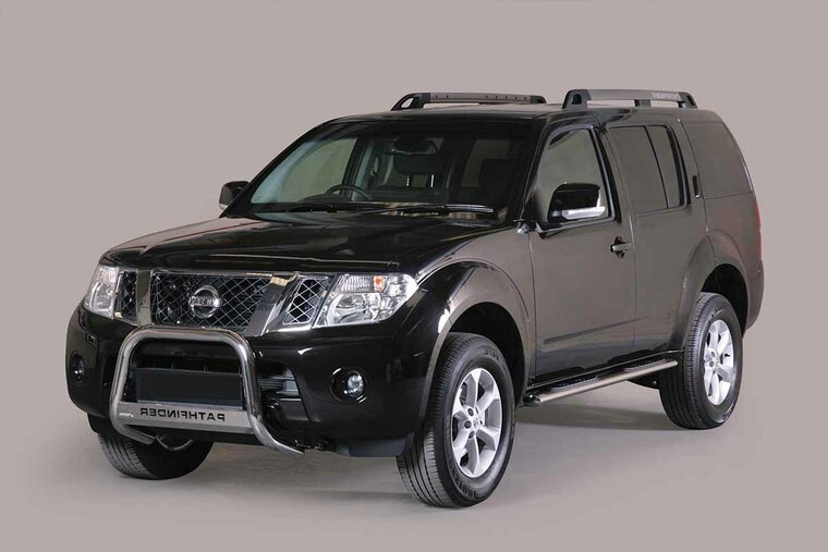 Nissan Pathfinder 2011 tot 2015 - pushbar &Oslash; 63 mm met CE/EU certificaat - RVS 304 hoogglans gepolijst