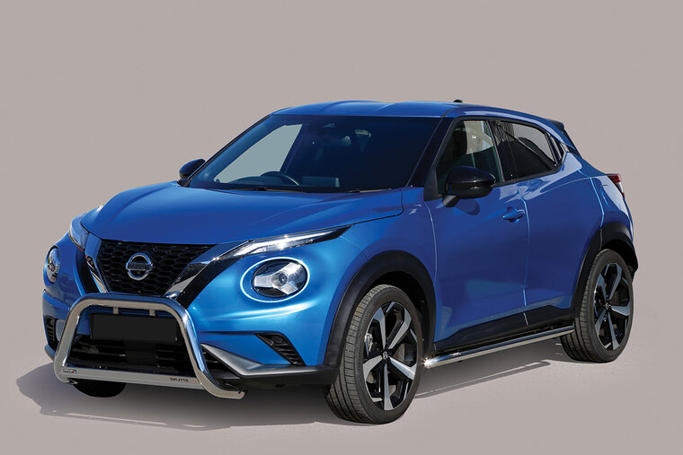 Nissan Juke 2019 tot heden - pushbar &Oslash; 63 mm met CE/EU certificaat - RVS 304 hoogglans gepolijst