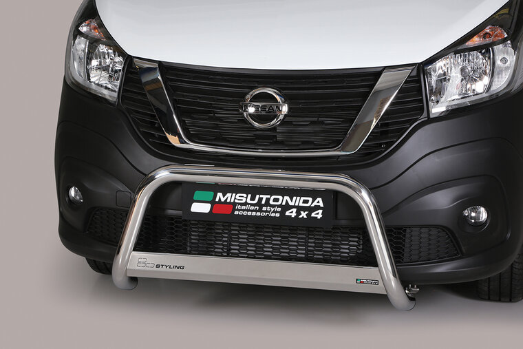 Nissan NV300 2017 tot 2021 - pushbar &Oslash; 63 mm met CE/EU certificaat - RVS 304 hoogglans gepolijst