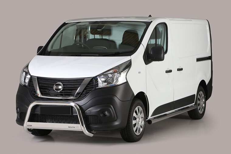 Nissan NV300 2017 tot 2021 - pushbar &Oslash; 63 mm met CE/EU certificaat - RVS 304 hoogglans gepolijst