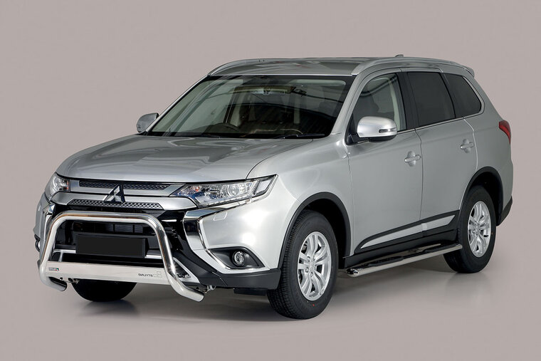 Mitsubishi Outlander 2020 tot heden - pushbar &Oslash; 63 mm met CE/EU certificaat - RVS 304 hoogglans gepolijst