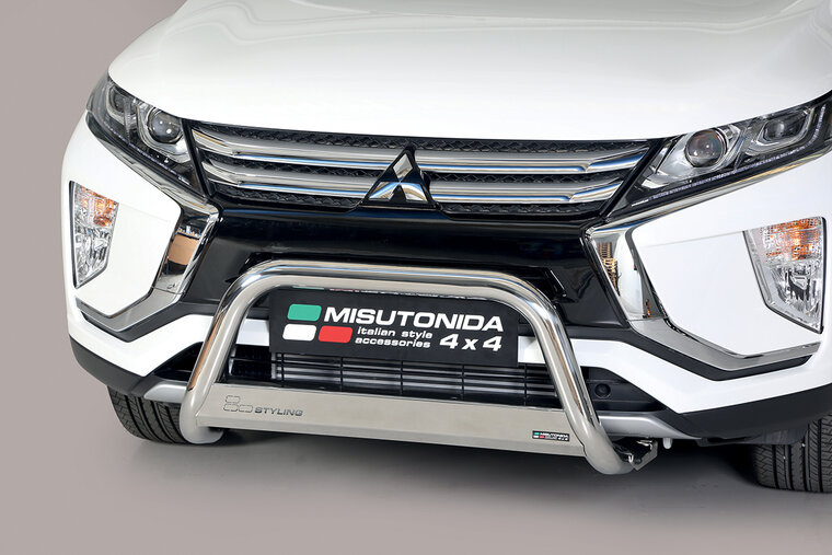 Mitsubishi Eclipse Cross 2017 tot heden - pushbar &Oslash; 63 mm met CE/EU certificaat - RVS 304 hoogglans gepolijst