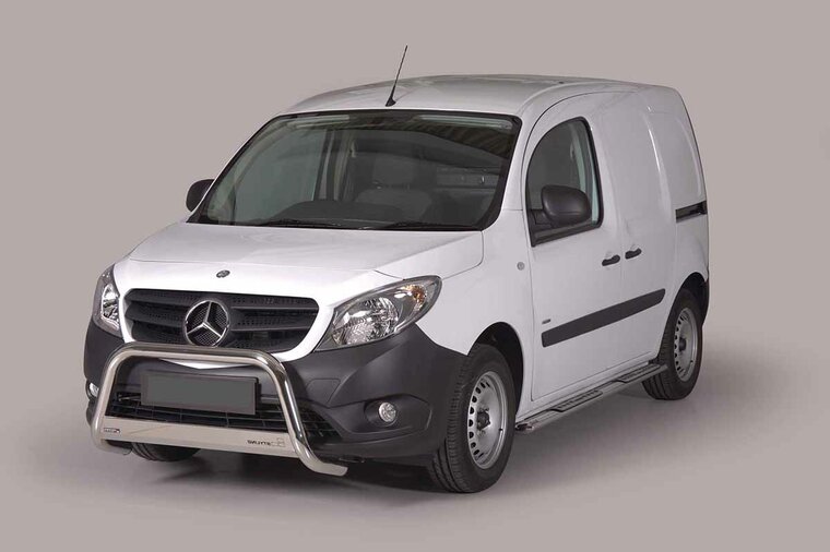 Mercedes Citan 2012 tot 2021 - pushbar &Oslash; 63 mm met CE/EU certificaat - RVS 304 hoogglans gepolijst