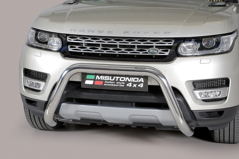 Land Rover Range Rover Sport 2013 tot 2017 - super pushbar &Oslash; 76 mm met CE/EU certificaat - RVS 304 hoogglans gepolijst