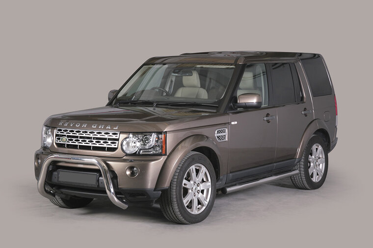 Land Rover Discovery 2013 tot 2016 - super pushbar &Oslash; 76 mm met CE/EU certificaat - RVS 304 hoogglans gepolijst