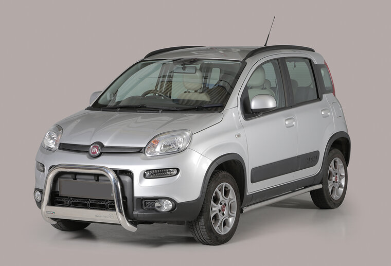 Fiat Panda 2013 tot 2020 - pushbar &Oslash; 63 mm met CE/EU certificaat - RVS 304 hoogglans gepolijst