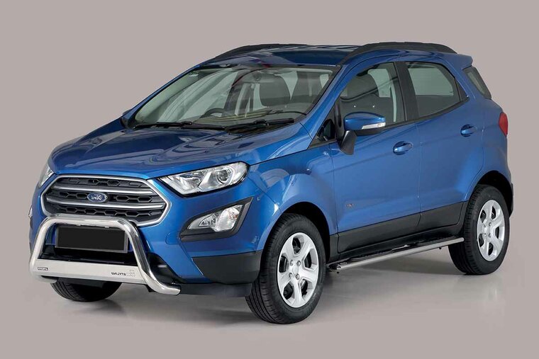 Ford Ecosport 2018 tot heden - pushbar &Oslash; 63 mm met CE/EU certificaat - RVS 304 hoogglans gepolijst