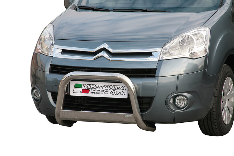 Citro&euml;n Berlingo 2008 tot 2015 &ndash; pushbar &Oslash; 63 mm met CE/EU certificaat - RVS 304 hoogglans gepolijst