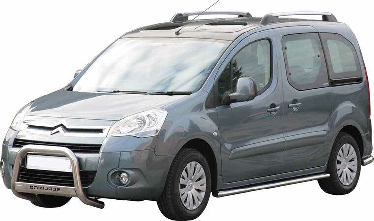 Citro&euml;n Berlingo 2008 tot 2015 &ndash; pushbar &Oslash; 63 mm met CE/EU certificaat - RVS 304 hoogglans gepolijst