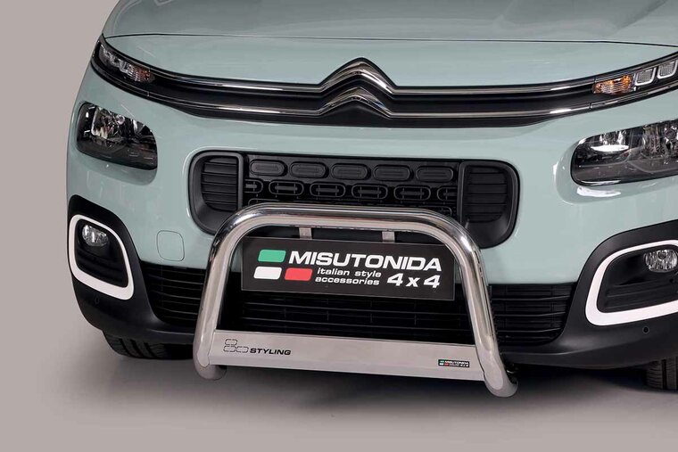 Citro&euml;n Berlingo 2018 tot heden &ndash; pushbar &Oslash; 63 mm met CE/EU certificaat - RVS 304 hoogglans gepolijst