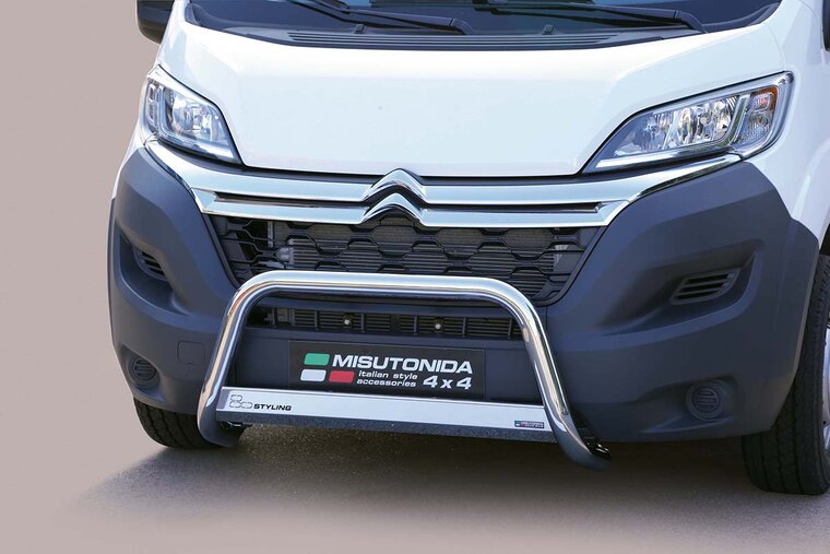 Citro&euml;n &euml;-Jumper 2021 tot heden &ndash; pushbar &Oslash; 63 mm met CE/EU certificaat - RVS 304 hoogglans gepolijst