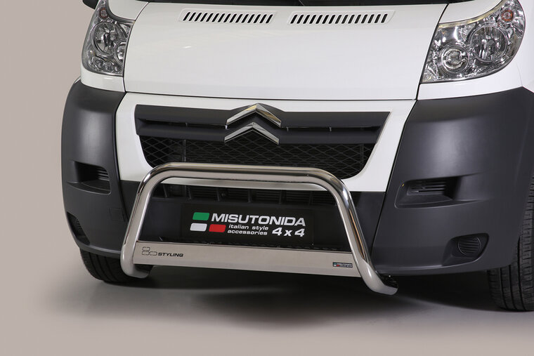 Citro&euml;n Jumper 2006 tot 2014 &ndash; pushbar &Oslash; 63 mm met CE/EU certificaat - RVS 304 hoogglans gepolijst