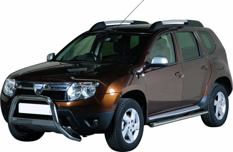 Dacia Duster 2010 tot 2018 &ndash; pushbar &Oslash; 63 mm met CE/EU certificaat - RVS 304 hoogglans gepolijst