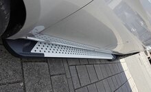 Hyundai IX 35 2010 tot 2015 - aluminium treeplanken grijs - ronde nop