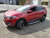 Opel Grandland X 2017 tot 2021 - aluminium treeplanken grijs - ronde nop