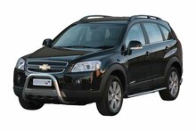 Chevrolet Captiva 2006 tot 2011 - pushbar &Oslash; 63 mm met CE/EU certificaat - RVS 304 hoogglans gepolijst