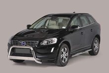 Volvo XC60 2013 tot 2017 - pushbar &Oslash; 63 met CE/EU certificaat - RVS 304 hoogglans gepolijst