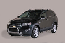 Chevrolet Captiva 2011 tot 2018 - pushbar &Oslash; 63 mm met CE/EU certificaat - RVS 304 hoogglans gepolijst