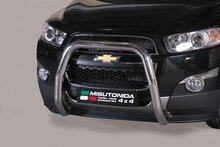 Chevrolet Captiva 2011 tot 2018 &ndash; super pushbar &Oslash; 76 mm met CE/EU certificaat - RVS 304 hoogglans gepolijst