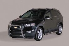 Chevrolet Captiva 2011 tot 2018 &ndash; super pushbar &Oslash; 76 mm met CE/EU certificaat - RVS 304 hoogglans gepolijst