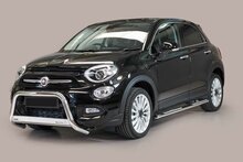 Fiat 500X 2015 tot heden - pushbar &Oslash; 63 mm met CE/EU certificaat - RVS 304 hoogglans gepolijst