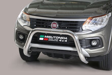 Fiat Fullback 2016 tot heden - super pushbar &Oslash; 76 mm met CE/EU certificaat - RVS 304 hoogglans gepolijst