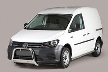 Volkswagen Caddy 2015 tot 2020 - pushbar &Oslash; 63 mm met CE/EU certificaat - RVS 304 hoogglans gepolijst