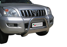 Toyota Land Cruiser 120 2002 tot 2009 &ndash; pushbar &Oslash; 63 mm met CE/EU certificaat - RVS 304 hoogglans gepolijst